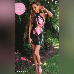 Show Me Your MuMu Jasmine Tie Mini Dress